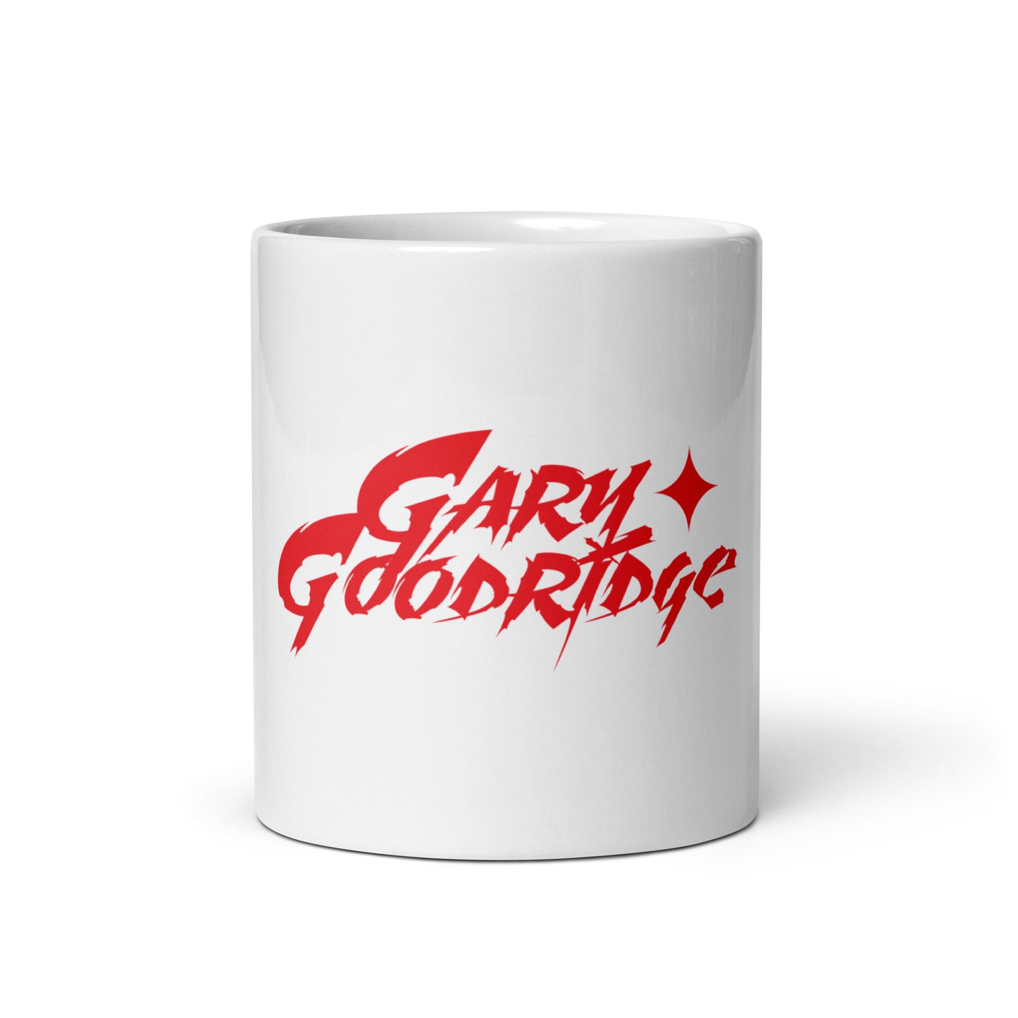 White glossy mug