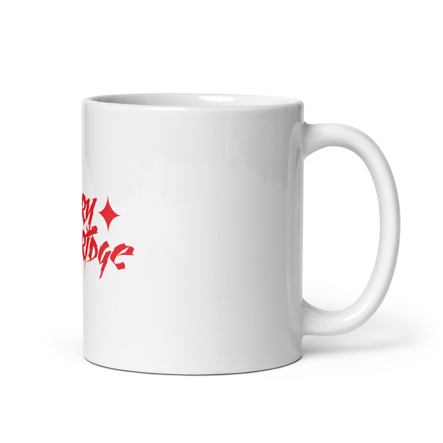 White glossy mug